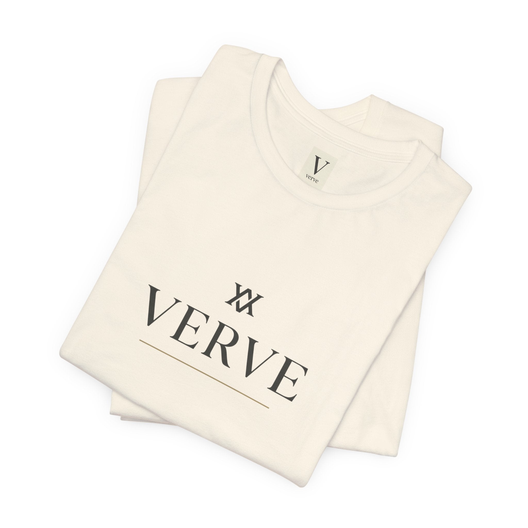 Verve Minimalist Logo Tee — Men's & Women's Casual Crewneck