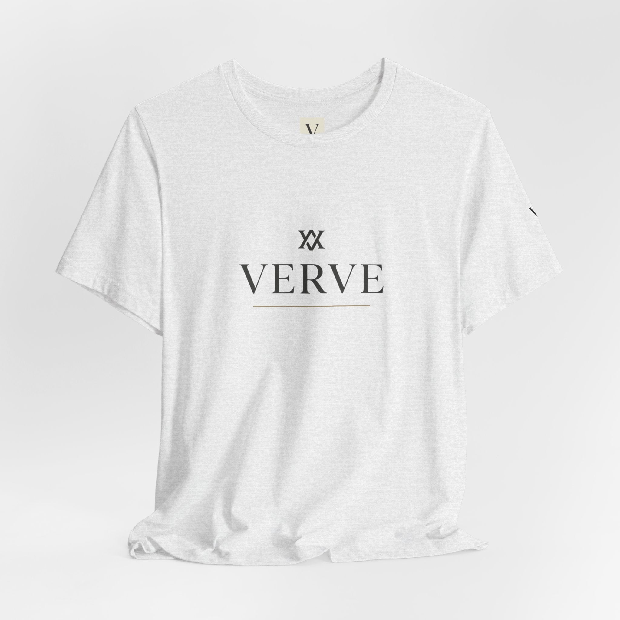 Verve Minimalist Logo Tee — Men's & Women's Casual Crewneck