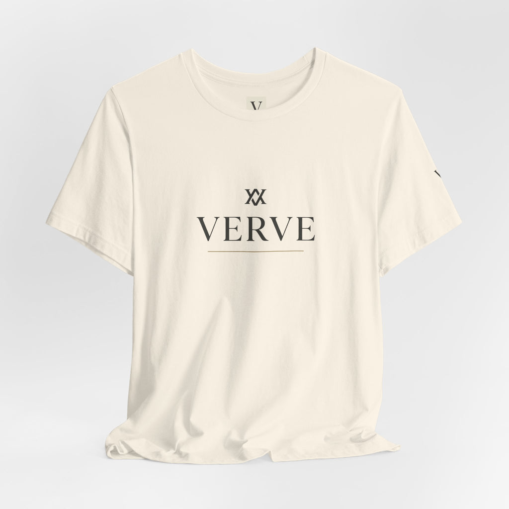 Verve Minimalist Logo Tee — Men's & Women's Casual Crewneck