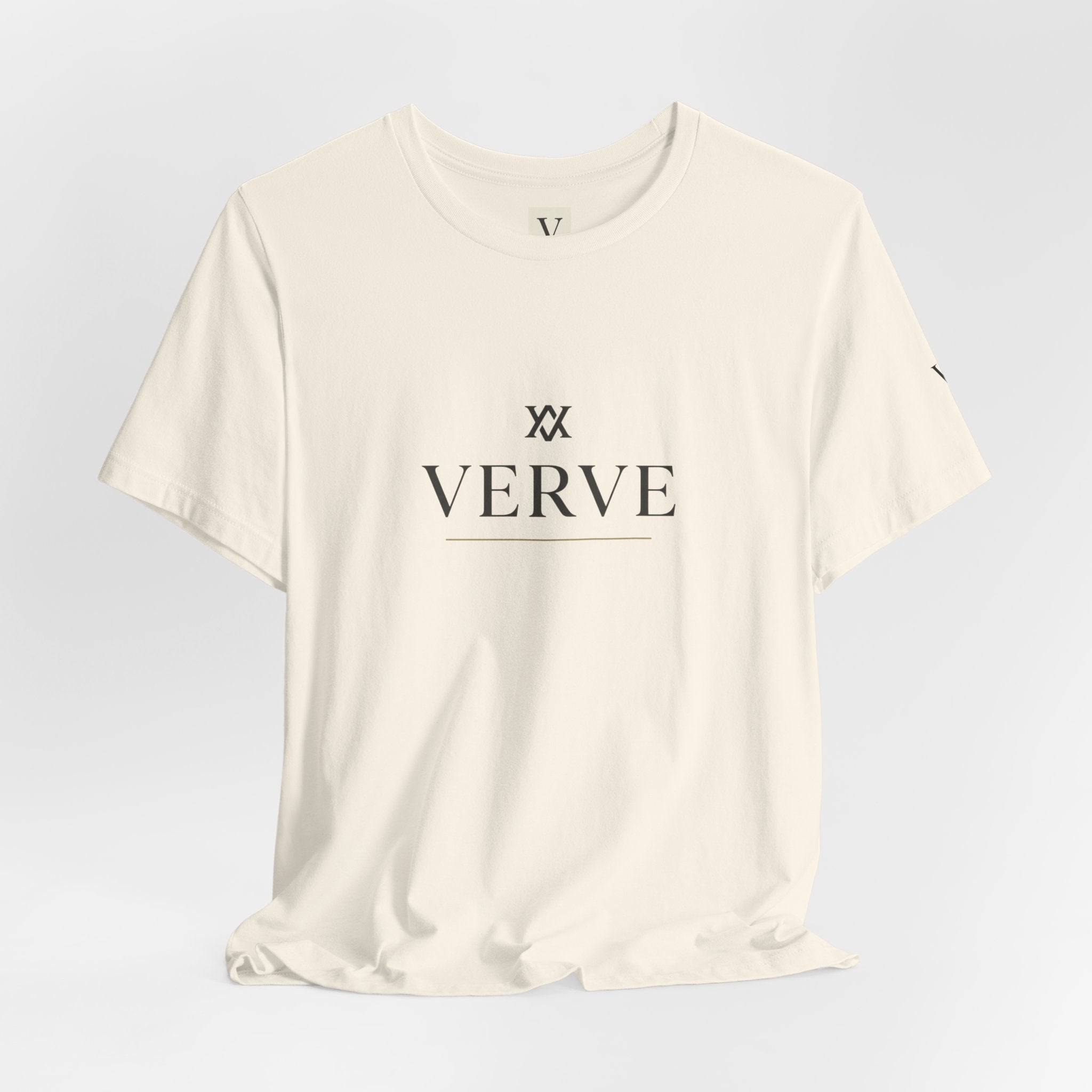 Verve Minimalist Logo Tee — Men's & Women's Casual Crewneck